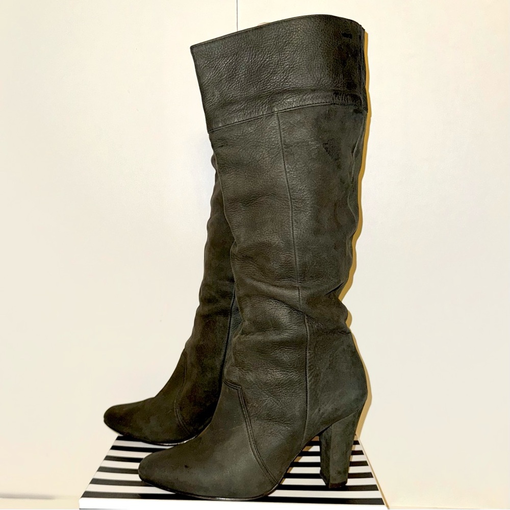 COLCCI grey calf high heeled boots